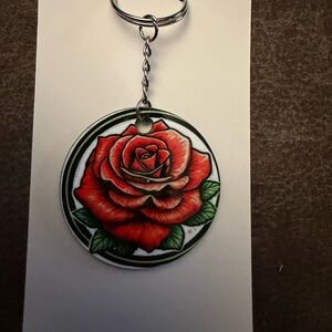 Rose 2 Keychain